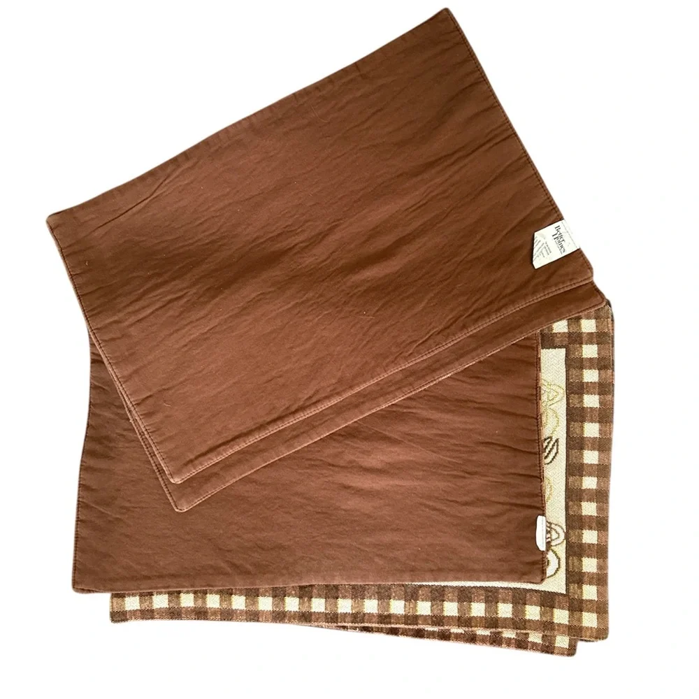 Better Homes And Gardens Brown and Cream Kitchen Placemats - Picture 2 of 4